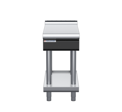 waldorf cue bt8450l-ls-c0 450mm bench top on leg stand and low splashback