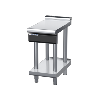 waldorf cue bt8450l-ls-c0 450mm bench top on leg stand and low splashback