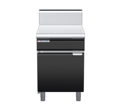 waldorf bold bt8600h-cd-b0 600mm bench top on cabinet base with door and high splashback