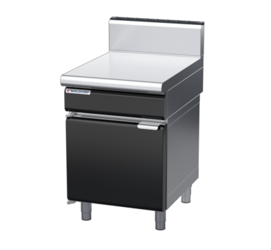 waldorf bold bt8600h-cd-b0 600mm bench top on cabinet base with door and high splashback