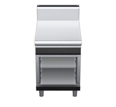 waldorf bold bt8600hdrw-cb-b0 600mm bench top on cabinet base and high splashback