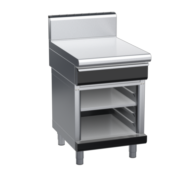 waldorf bold bt8600hdrw-cb-b0 600mm bench top on cabinet base and high splashback