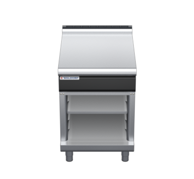 waldorf cue bt8600l-cb-c0 600mm bench top on cabinet base and low splashback