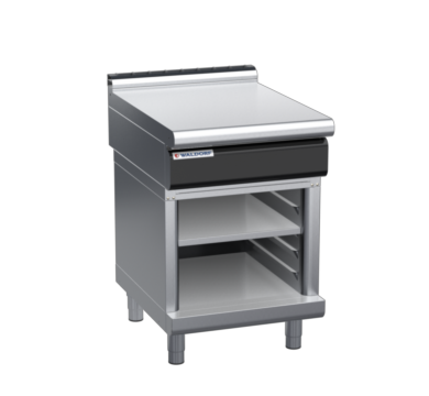 waldorf cue bt8600l-cb-c0 600mm bench top on cabinet base and low splashback