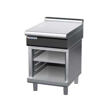 waldorf cue bt8600l-cb-c0 600mm bench top on cabinet base and low splashback