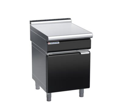waldorf bold bt8600l-cd-b0 600mm bench top on cabinet base with door and low splashback