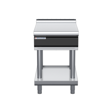 waldorf cue bt8600l-ls-c0 600mm bench top on leg stand and low splashback