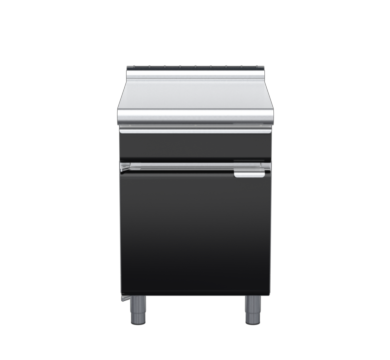 waldorf bold bt8600ldrw-cd-b0 600mm bench top with drawer on cabinet base with door and low splashback