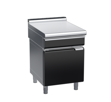 waldorf bold bt8600ldrw-cd-b0 600mm bench top with drawer on cabinet base with door and low splashback