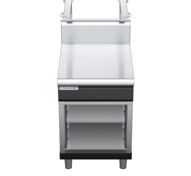 waldorf bold bt8600sh-cb-b0 600mm bench top with salamander support salamander support and high splashback