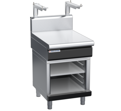 waldorf bold bt8600sh-cb-b0 600mm bench top with salamander support salamander support and high splashback
