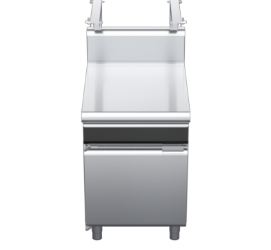waldorf cue bt8600shdrw-cd-c0 600mm bench top with salamander support and drawer salamander support and high splashback