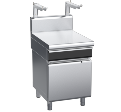 waldorf cue bt8600shdrw-cd-c0 600mm bench top with salamander support and drawer salamander support and high splashback