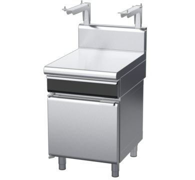 waldorf cue bt8600shdrw-cd-c0 600mm bench top with salamander support and drawer salamander support and high splashback