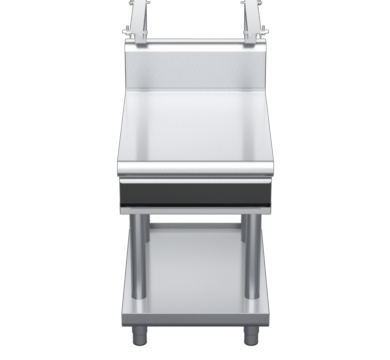 waldorf cue bt8600shdrw-ls-c0 600mm bench top with salamander support and drawer salamander support and high splashback