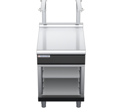 waldorf bold bt8600sl-cb-b0 600mm bench top with salamander support salamander support and low splashback