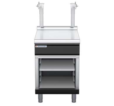 waldorf bold bt8600sl-cb-b0 600mm bench top with salamander support salamander support and low splashback