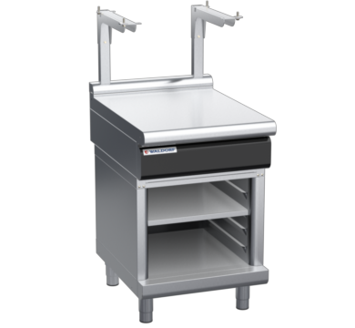 waldorf cue bt8600sl-cb-c0 600mm bench top with salamander support salamander support and low splashback