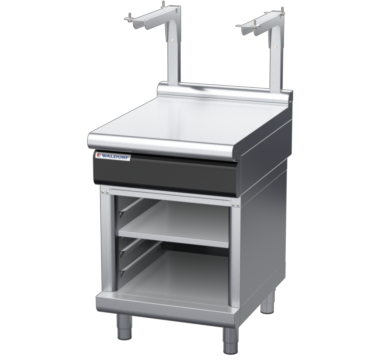 waldorf cue bt8600sl-cb-c0 600mm bench top with salamander support salamander support and low splashback