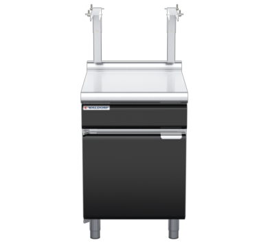 waldorf bold bt8600sl-cd-b0 600mm bench top with salamander support salamander support and low splashback