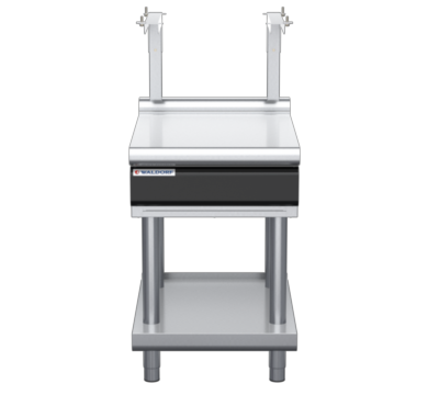 waldorf cue bt8600sl-ls-c0 600mm bench top with salamander support salamander support and low splashback