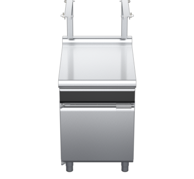 waldorf cue bt8600sldrw-cd-c0 600mm bench top with salamander support and drawer salamander support and low splashback