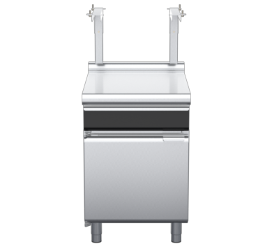 waldorf cue bt8600sldrw-cd-c0 600mm bench top with salamander support and drawer salamander support and low splashback