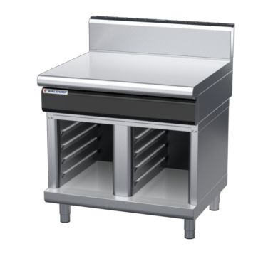 waldorf cue bt8900h-cb-c0 900mm bench top on cabinet base and high splashback