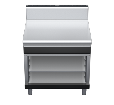 waldorf bold bt8900hdrw-ob-b0 900mm bench top on open base and high splashback