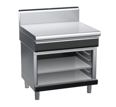 waldorf bold bt8900hdrw-ob-b0 900mm bench top on open base and high splashback