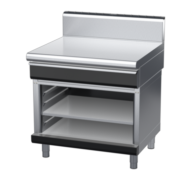 waldorf bold bt8900hdrw-ob-b0 900mm bench top on open base and high splashback