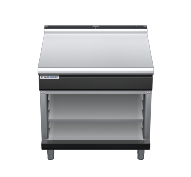waldorf bold bt8900l-ob-b0 900mm bench top on open base and low splashback
