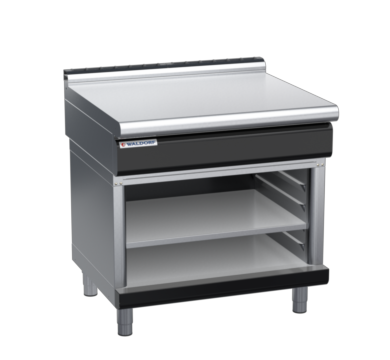 waldorf bold bt8900l-ob-b0 900mm bench top on open base and low splashback