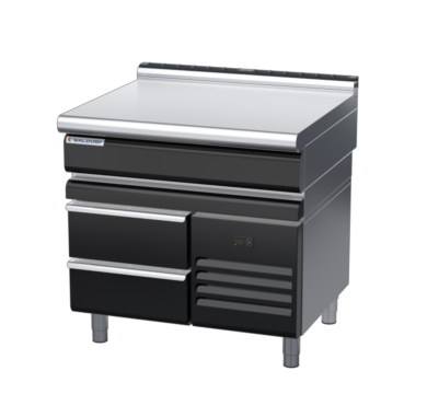 waldorf bold bt8900l-rb-b0 900mm bench top on refrigerated base and low splashback