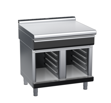 waldorf bold bt8900ldrw-cb-b0 900mm bench top on cabinet base and low splashback