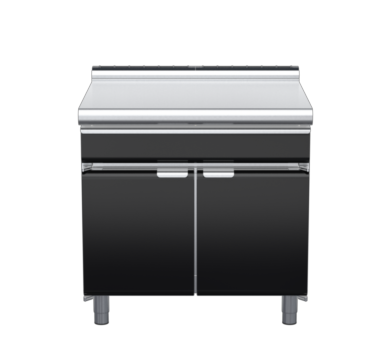 waldorf bold bt8900ldrw-cd-b0 900mm bench top with drawer on cabinet base with door and low splashback