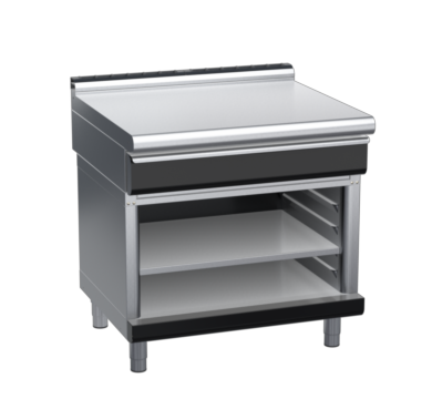 waldorf bold bt8900ldrw-ob-b0 900mm bench top on open base and low splashback