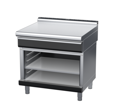 waldorf bold bt8900ldrw-ob-b0 900mm bench top on open base and low splashback