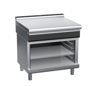 waldorf cue bt8900ldrw-ob-c0 900mm bench top on open base and low splashback