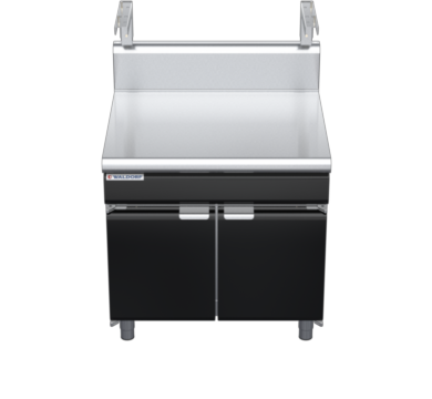 waldorf bold bt8900sh-cd-b0 900mm bench top with salamander support salamander support and high splashback