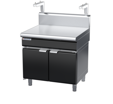 waldorf bold bt8900sh-cd-b0 900mm bench top with salamander support salamander support and high splashback