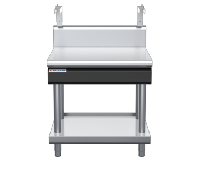 waldorf cue bt8900sh-ls-c0 900mm bench top with salamander support salamander support and high splashback