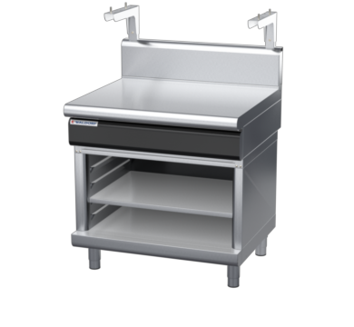 waldorf cue bt8900sh-ob-c0 900mm bench top with salamander support salamander support and high splashback