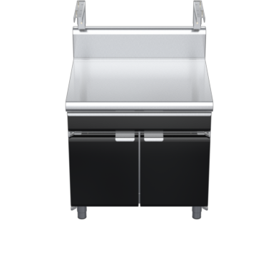 waldorf bold bt8900shdrw-cd-b0 900mm bench top with salamander support and drawer salamander support and high splashback
