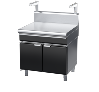 waldorf bold bt8900shdrw-cd-b0 900mm bench top with salamander support and drawer salamander support and high splashback