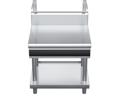 waldorf cue bt8900shdrw-ls-c0 900mm bench top with salamander support salamander support with drawer and high splashback