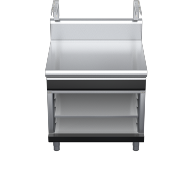 waldorf bold bt8900shdrw-ob-b0 900mm bench top with salamander support salamander support with drawer and high splashback