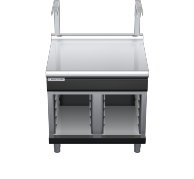 waldorf bold bt8900sl-cb-b0 900mm bench top with salamander support salamander support and low splashback
