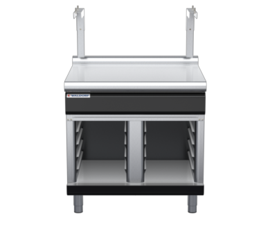 waldorf bold bt8900sl-cb-b0 900mm bench top with salamander support salamander support and low splashback