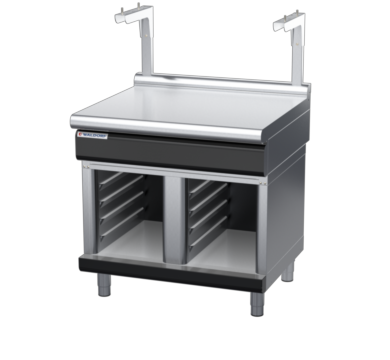 waldorf bold bt8900sl-cb-b0 900mm bench top with salamander support salamander support and low splashback